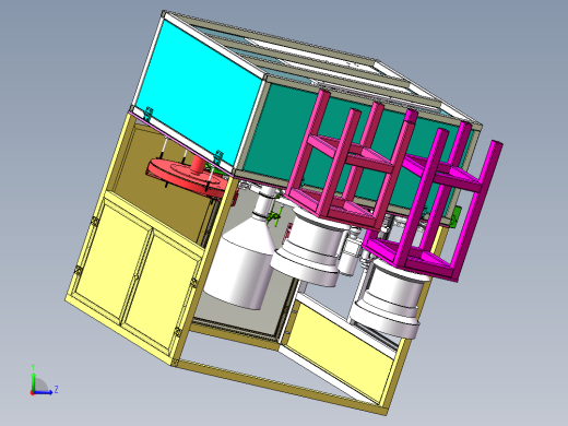 W1375-瓶盖自动封装系统设计【0.9万字+10张CAD图+SW三维图】左视缩略图