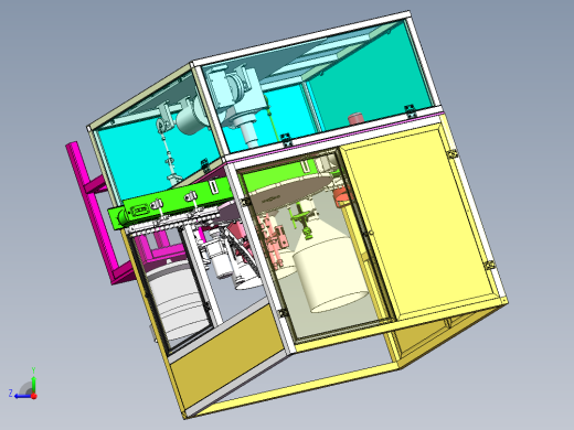 W1375-瓶盖自动封装系统设计【0.9万字+10张CAD图+SW三维图】右视缩略图