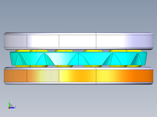 平面推力球轴承51306左视缩略图