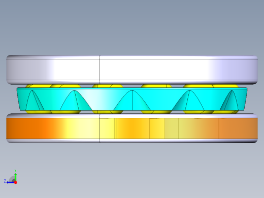 平面推力球轴承51306右视缩略图