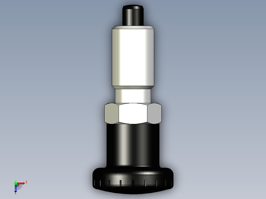 分割定位柱(無卡鎖A)2211-3D多系列多零件图纸模型俯视图
