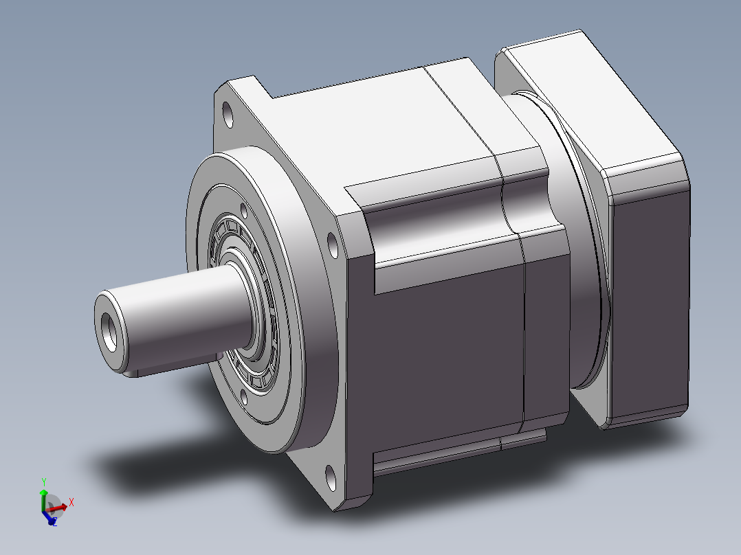 行星减速机90法兰减速机 FAB-090D-L1-S2-P2-Φ19-Φ70-Φ90-M5-42