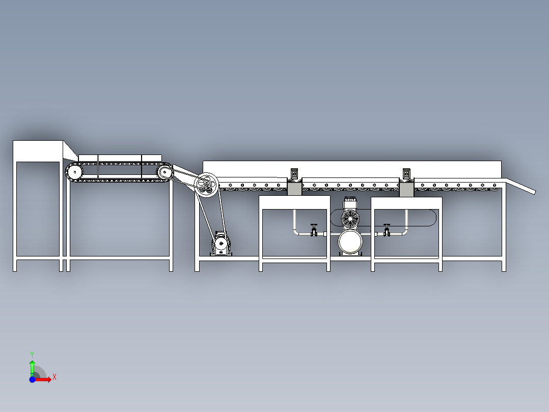 水果分拣分级机构设计含三维二维+说明前视图