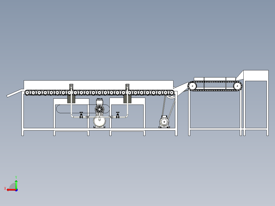 水果分拣分级机构设计含三维二维+说明后视图