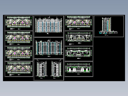 高层住宅楼全套图