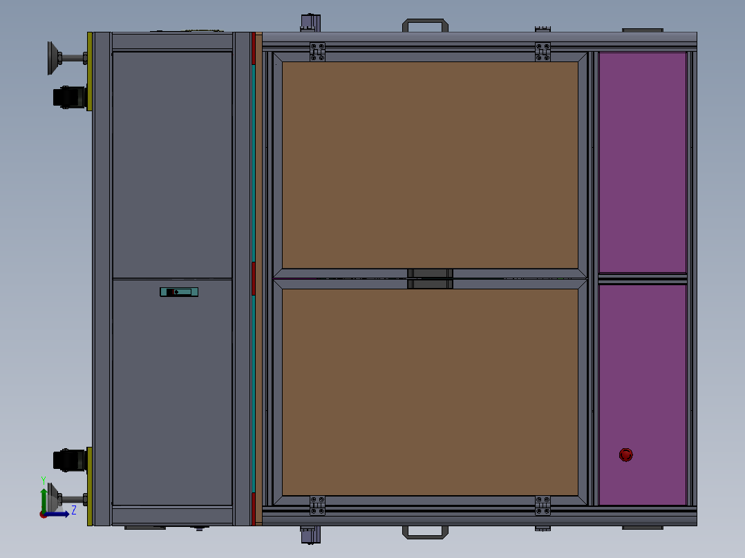 PCB插件机sw14可编辑左视图
