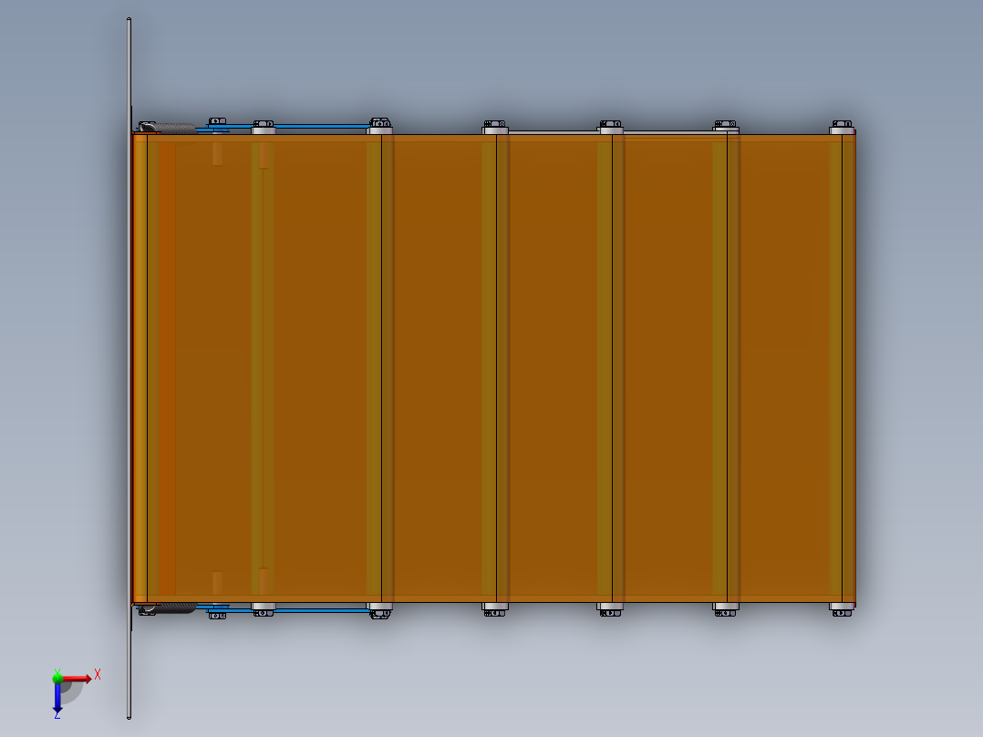 手动伸缩梯sw18可编辑俯视图