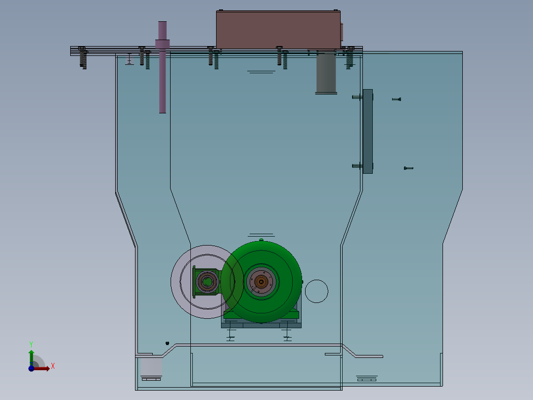 高地三维应力液压伺服装置设计前视图