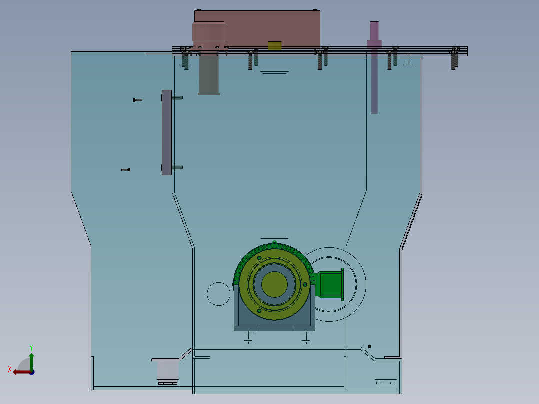 高地三维应力液压伺服装置设计后视图
