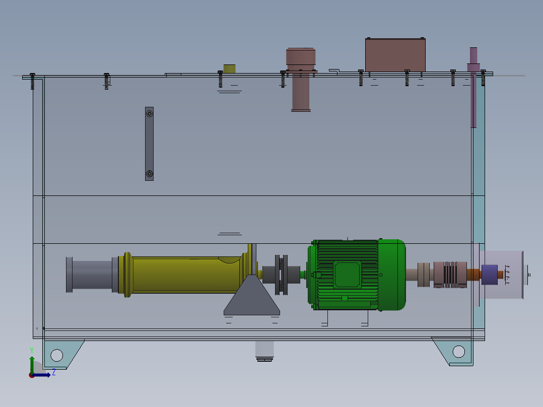 高地三维应力液压伺服装置设计左视图