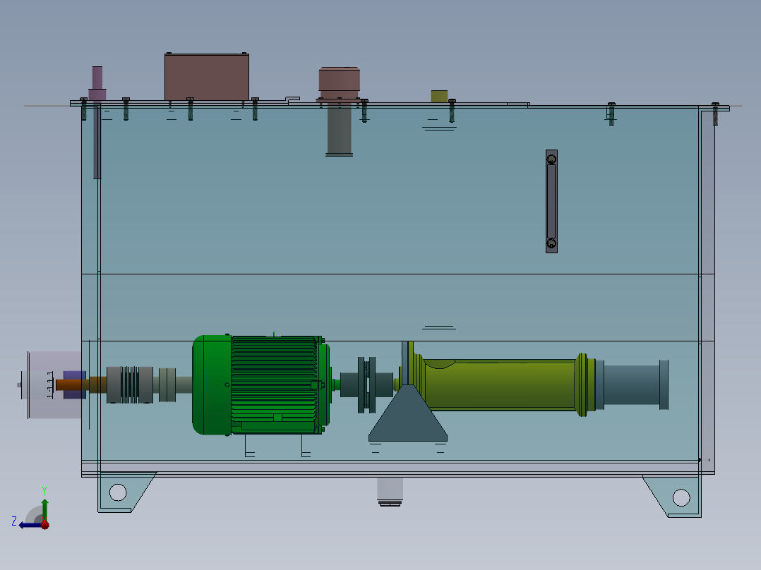 高地三维应力液压伺服装置设计右视图