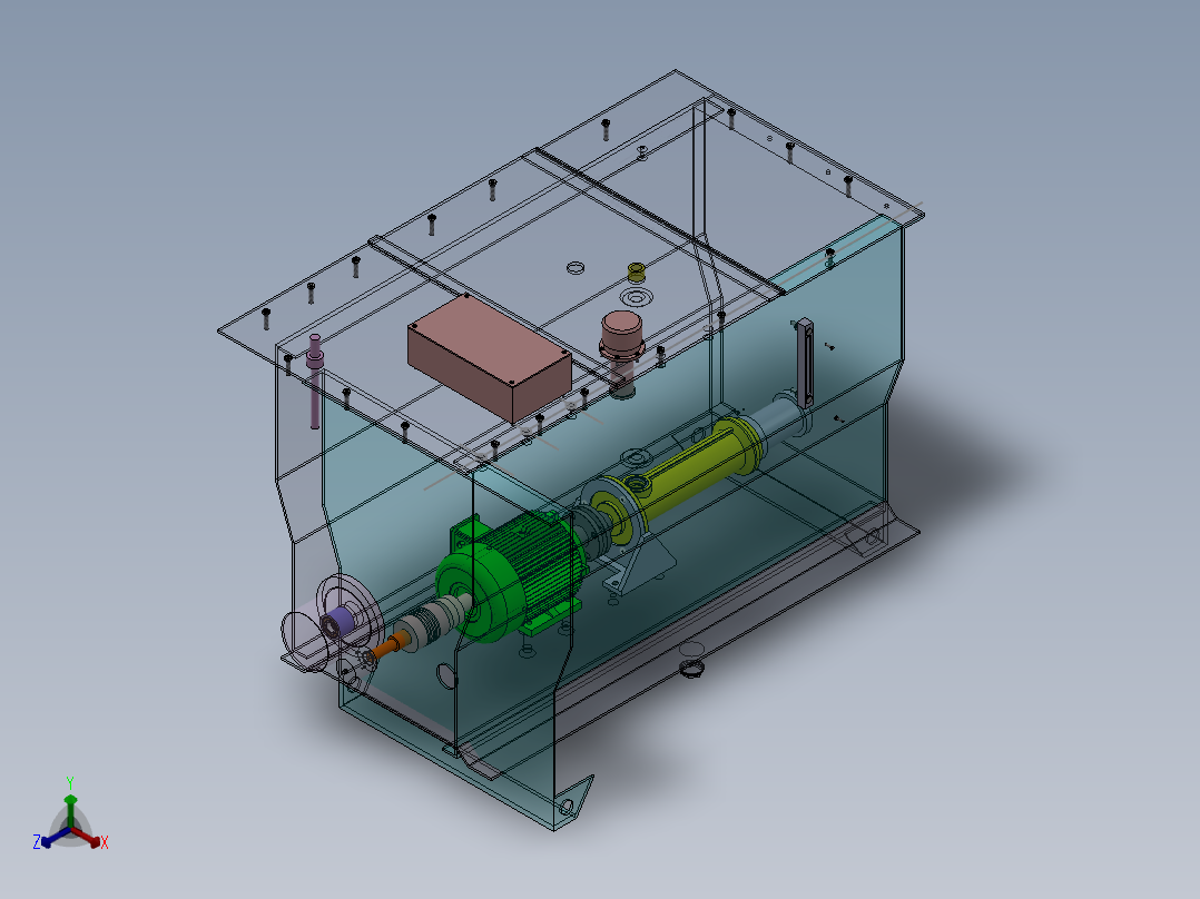 高地三维应力液压伺服装置设计正等轴测图