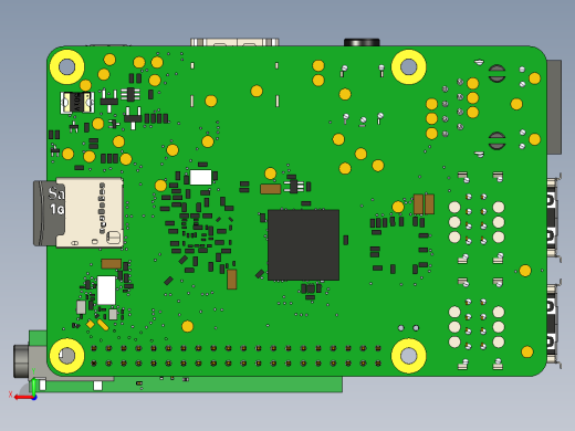 用于音频输出RPI3的PCB主板后视缩略图