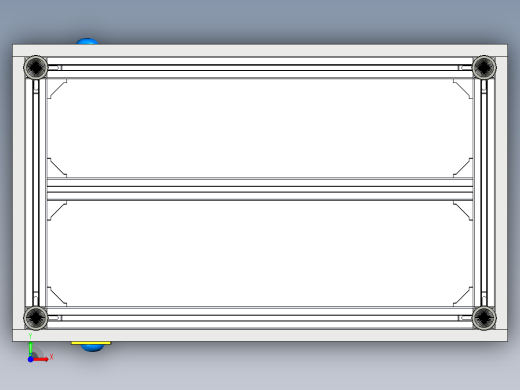 机械加工车间履带式打磨机三维设计前视缩略图