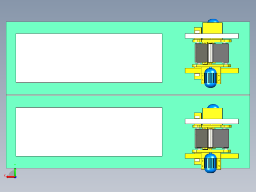 机械加工车间履带式打磨机三维设计后视缩略图