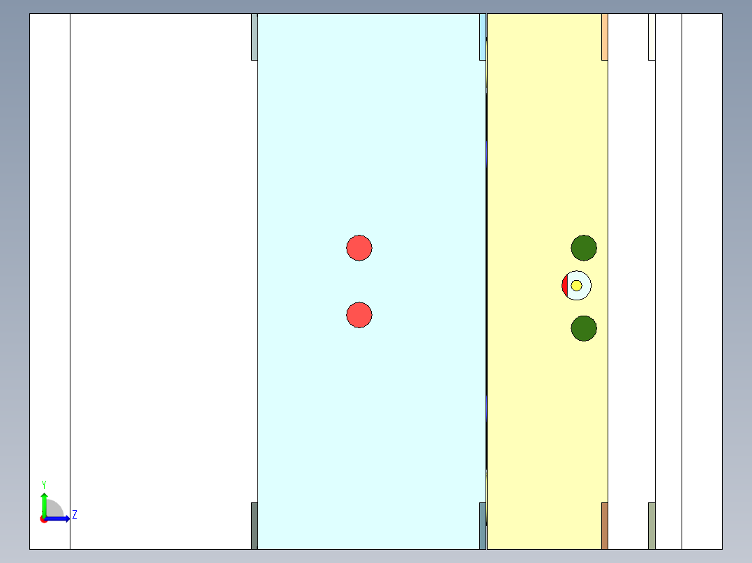 空气过滤器底座（三板模+前模斜顶）左视图