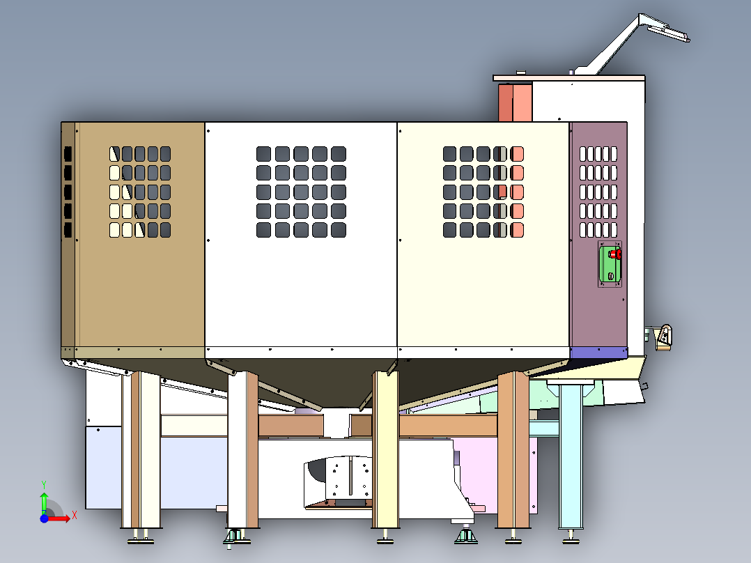 DM-7160 多工位精密零件数控钻铣中心前视图