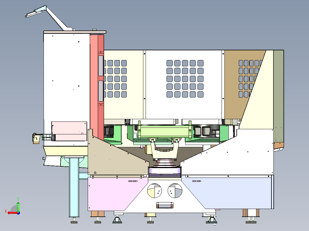 DM-7160 多工位精密零件数控钻铣中心后视图