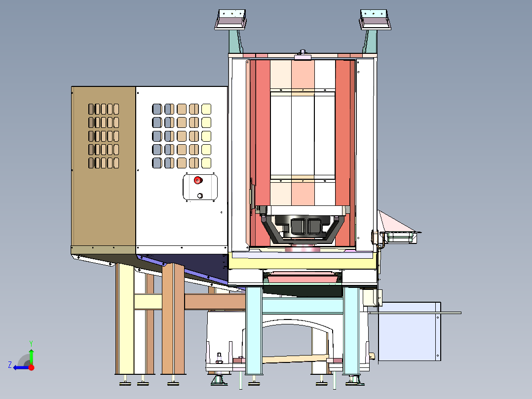 DM-7160 多工位精密零件数控钻铣中心右视图