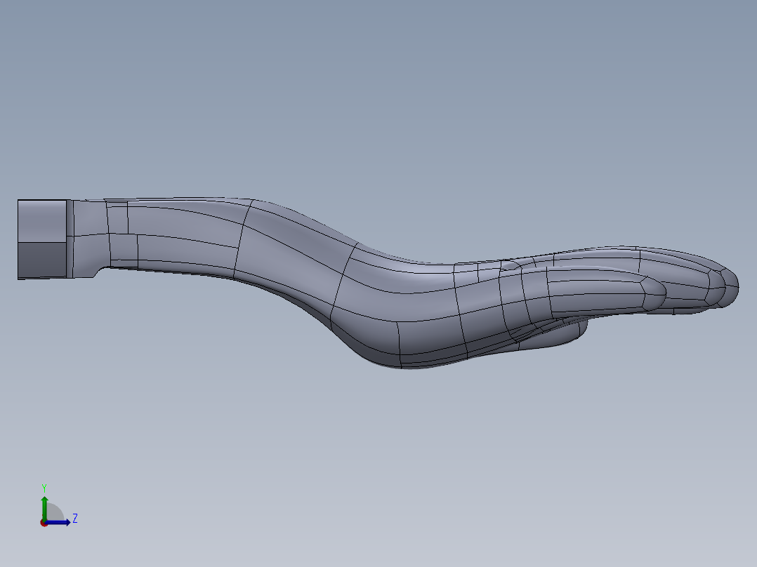 手套成型机。左视图