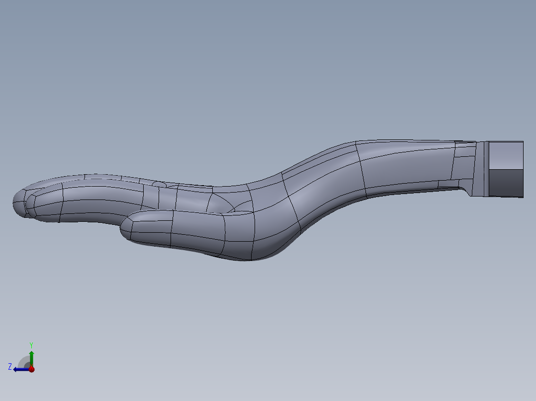 手套成型机。右视图