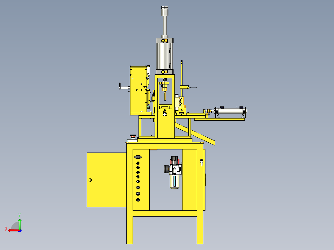 台湾冲芯机（微电机转子铁芯自动冲芯机）后视图