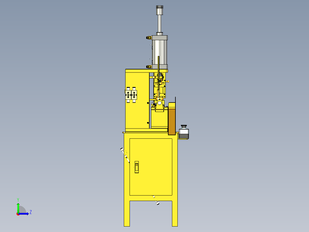 台湾冲芯机（微电机转子铁芯自动冲芯机）左视图