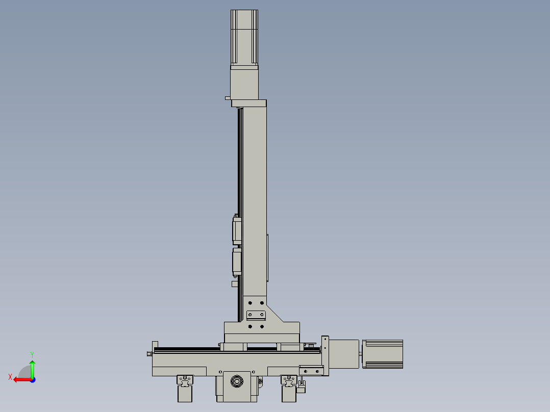 单轴绕线机S01A-C01-0000包胶带组移动组合后视图