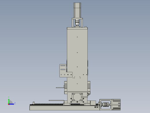 单轴绕线机S01A-C01-0000包胶带组移动组合左视缩略图