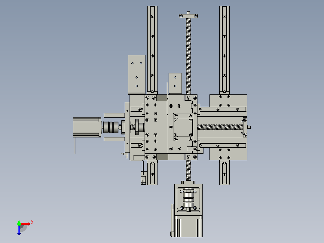 单轴绕线机S01A-C01-0000包胶带组移动组合俯视图