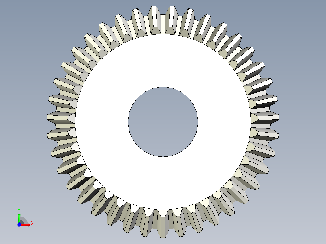 A0004024-39 齿形锥齿轮前视图