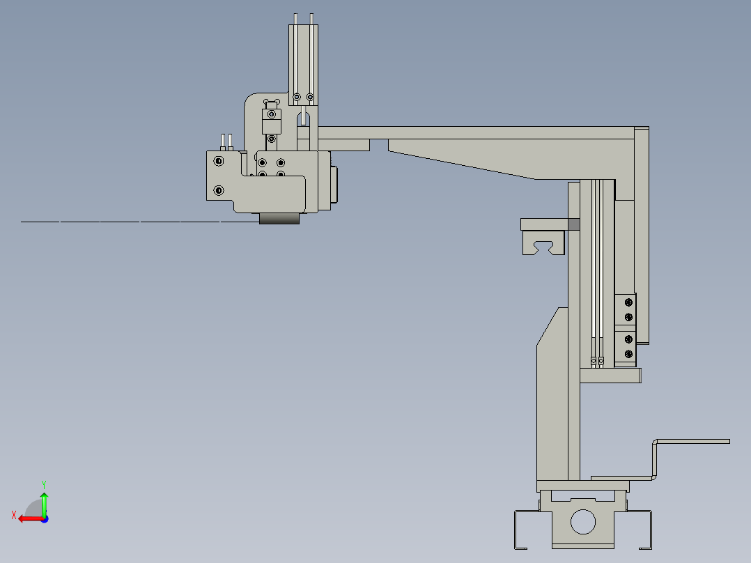 上撕膜机构装配后视图
