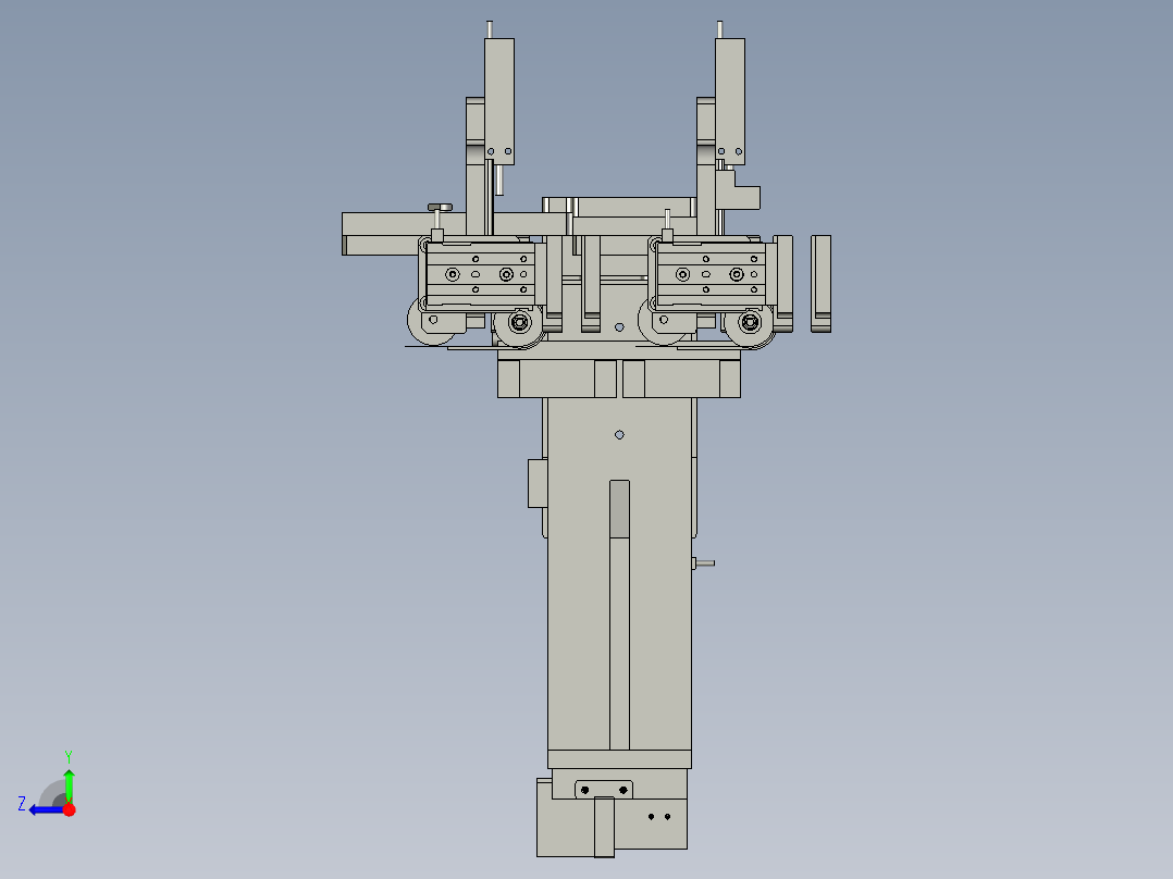上撕膜机构装配右视图
