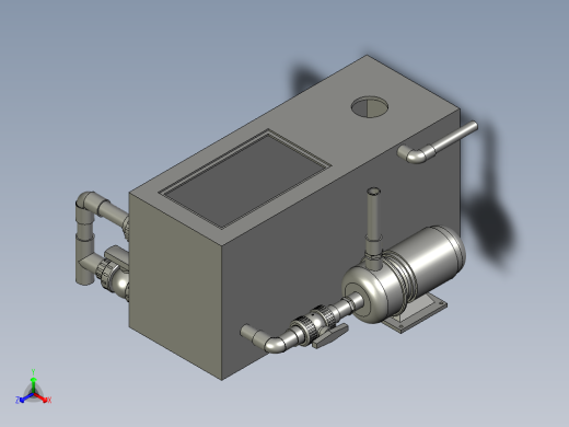水箱装配正等轴测缩略图