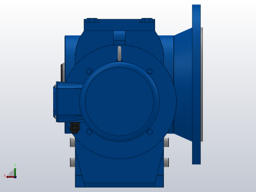 SAF87法兰空心轴安装斜齿-蜗轮蜗杆减速机SAF87-YVE0.75-4P-198-M1-0°-B后视缩略图