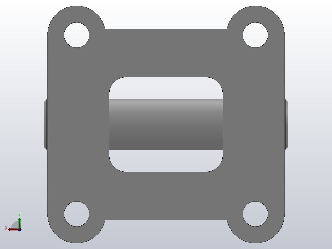 CB双耳固定座[CB63双耳固定座]后视图