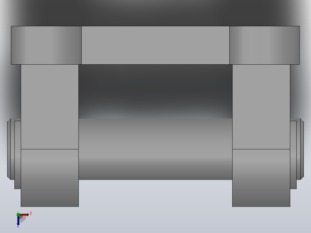 CB双耳固定座[CB63双耳固定座]俯视图