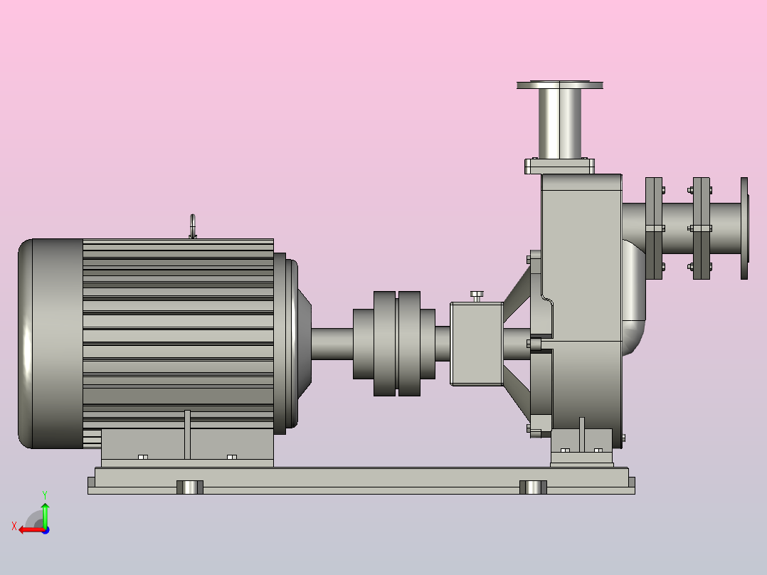 ZW系列自吸式无堵塞排污泵[ZW80-40-25]后视图