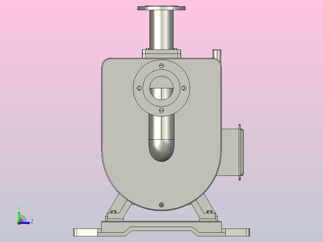 ZW系列自吸式无堵塞排污泵[ZW80-40-25]左视图