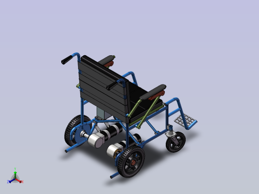 轮椅正等轴测缩略图