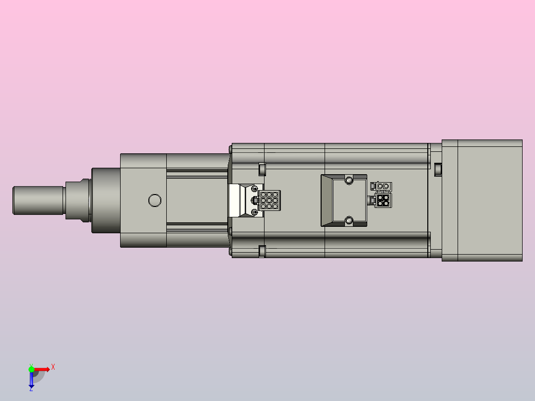 轻载电动缸TPA-ESR50-1610C-L50-MR-W-P40-C3俯视图