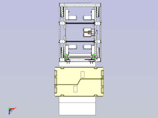 小型电动AGV 叉车3D模型俯视缩略图