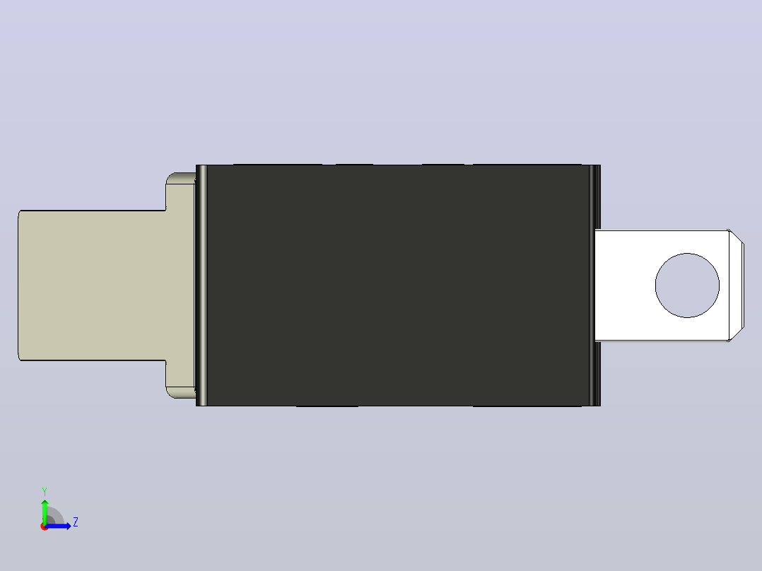 微动开关5A250VAC KW11-3Z左视图