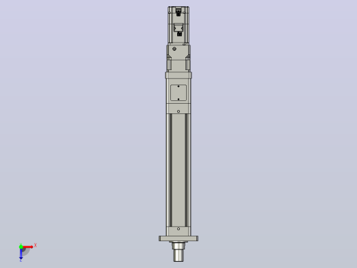 轻载电动缸TPA-ESR80-2510C-L300-M-FA-W-P75-JX-C3俯视缩略图