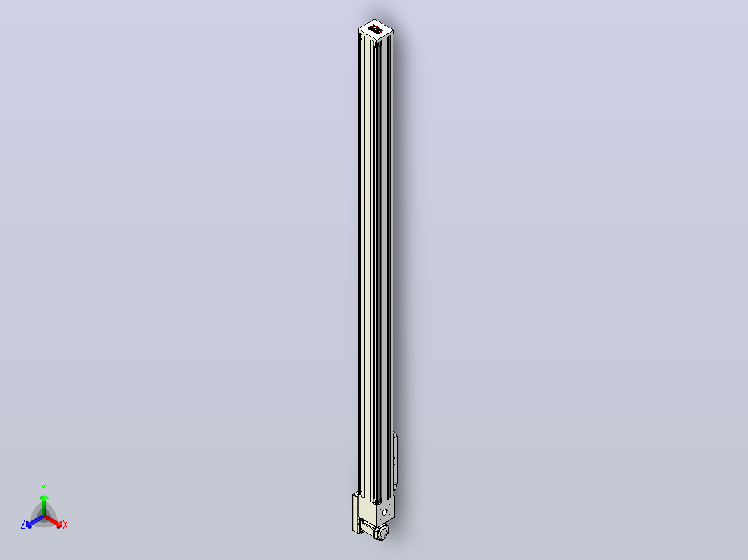 伺服电机集成皮带传动直线执行器TPA-OCB-140-256-L2350-MR-P75-N3主视图