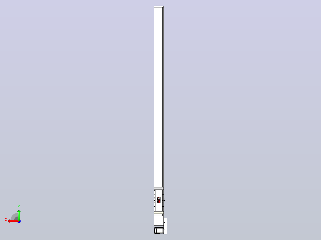 伺服电机集成皮带传动直线执行器TPA-OCB-140-256-L2350-MR-P75-N3后视图