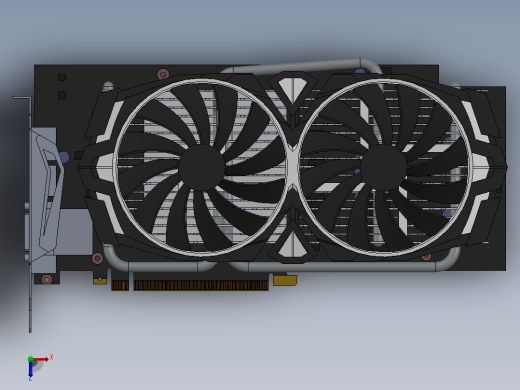 微星 GTX 1060 Armor 显卡俯视缩略图