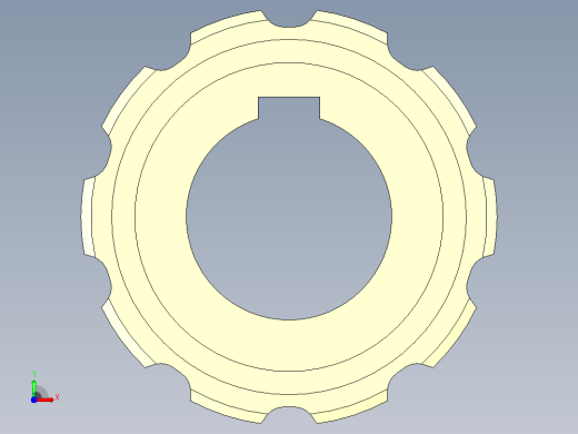JS YS300-7-10T-R40-C1机加工主动轮前视缩略图