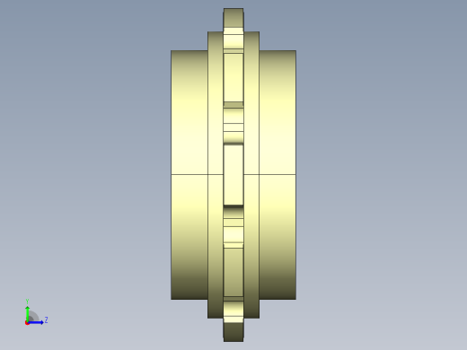JS YS300-7-10T-R40-C1机加工主动轮左视缩略图
