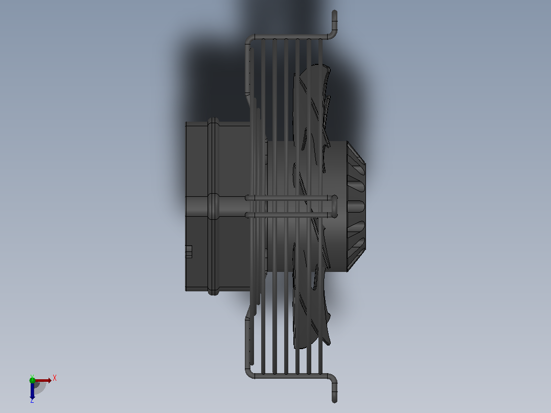 TX.A2D-200S-7DMVA04型外转子风机[TX.A2D-200S-7DMVA04]俯视图